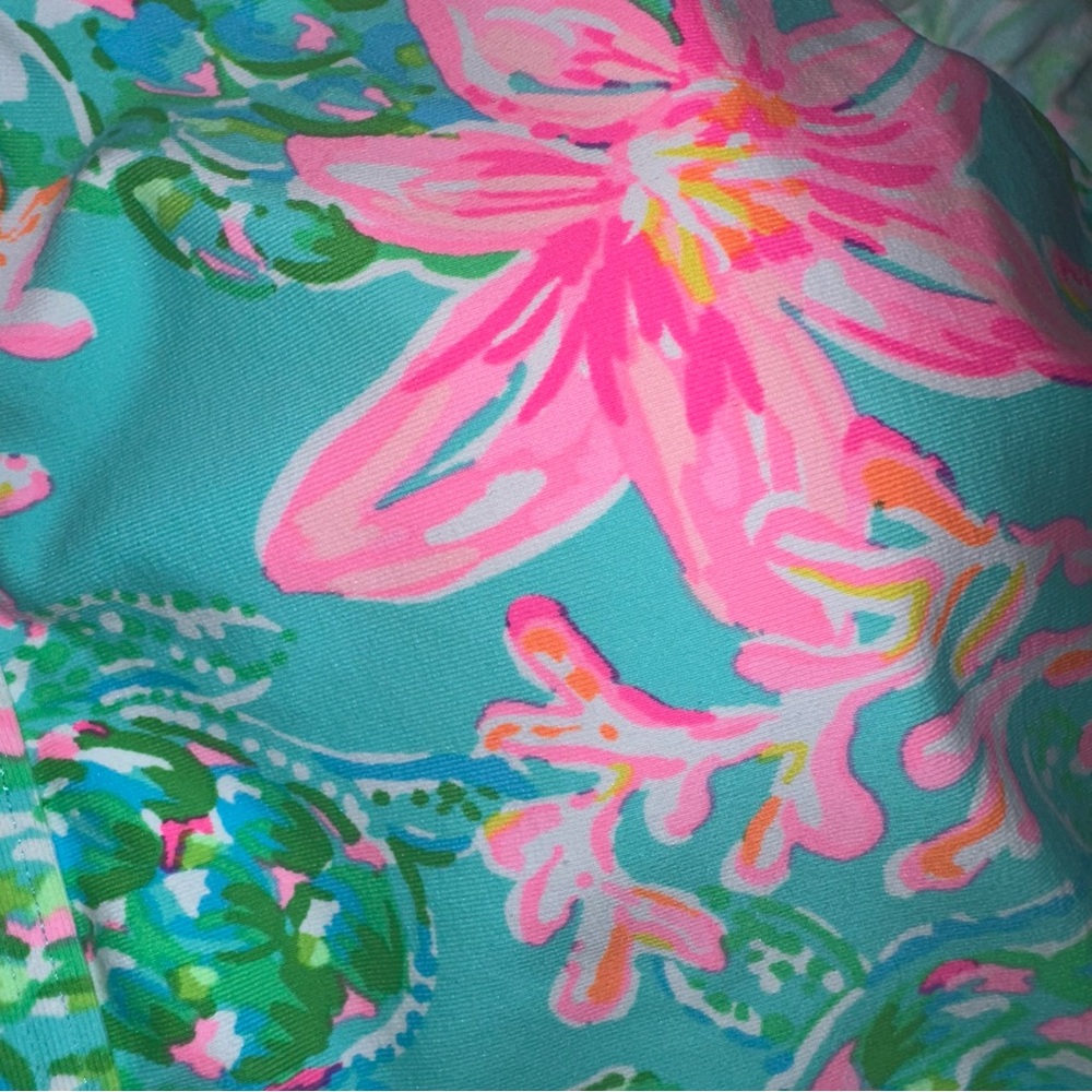 Lilly Pulitzer Surf Blue So Shellegant Suria Bikini Top - Picture 5 of 8